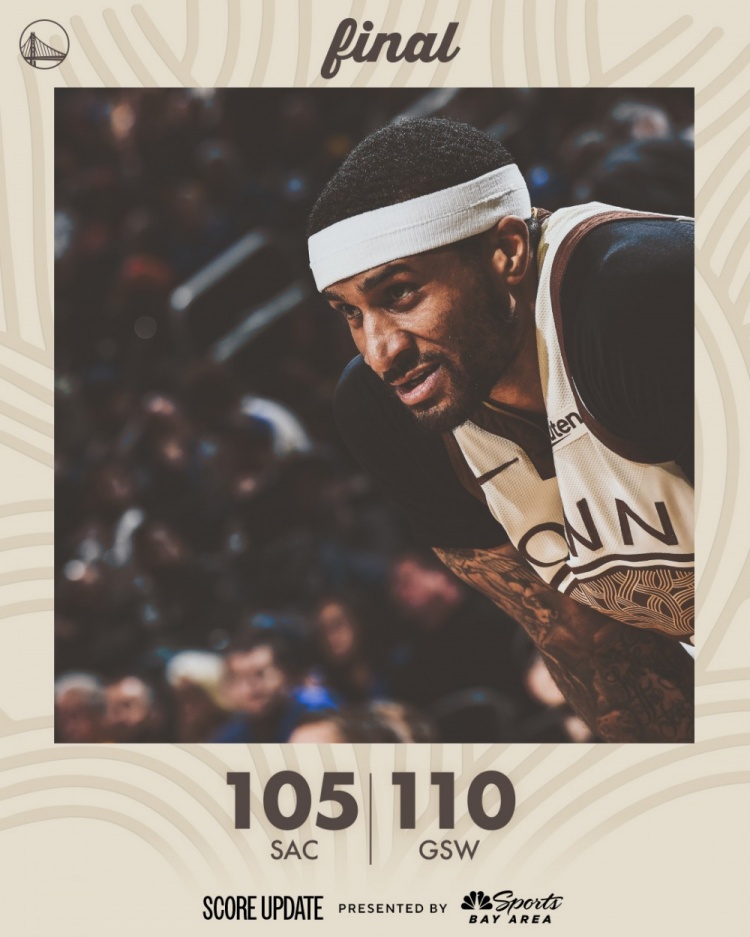 12分4板3助3断!勇士官方晒海报&小佩顿入镜:重回胜利轨道